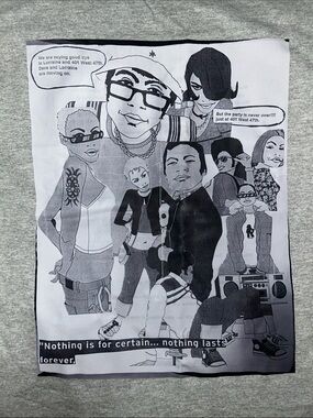 Graphic T-Shirt with 90s mix media print